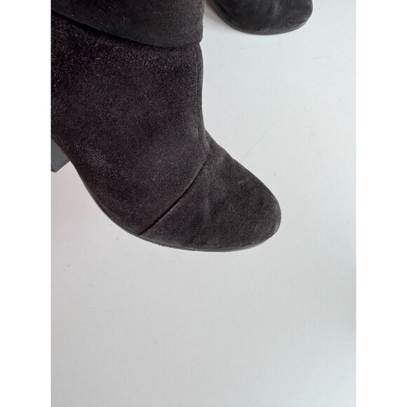 RAG & BONE Newbury Black Suede Leather Block Heel Ankle Boots, Size 37.5 - Picture 4 of 16